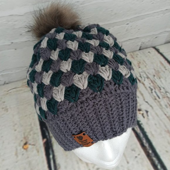 Duncan Street Designs Matheson Hand Crocheted Beanie Hat - Picture 6 of 7